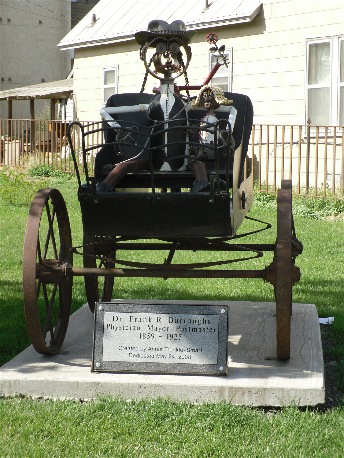 Ritzville, WA- Variety of metal sculptures seen throughout Ritzville.